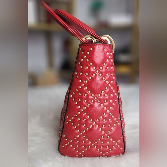 Mini Lambskin Cannage Studded Supple Lady Dior Satchel in full inclusion and COA - Picture 4 of 16